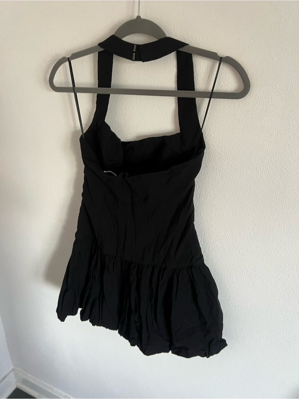 Reformation Black Halter Mini Dress, size 2 - Picture 4 of 4